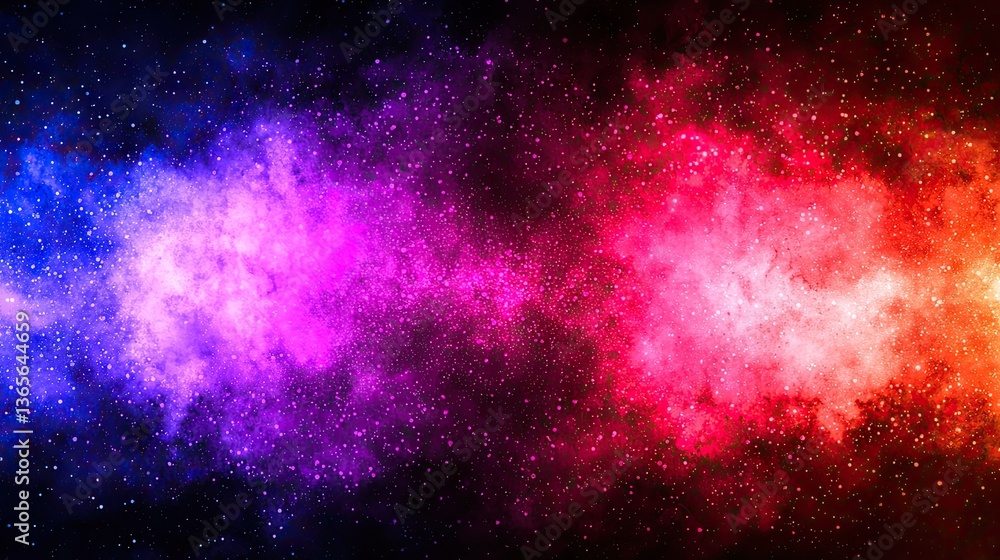 Fototapeta premium Abstract Colorful Cosmic Nebula Background