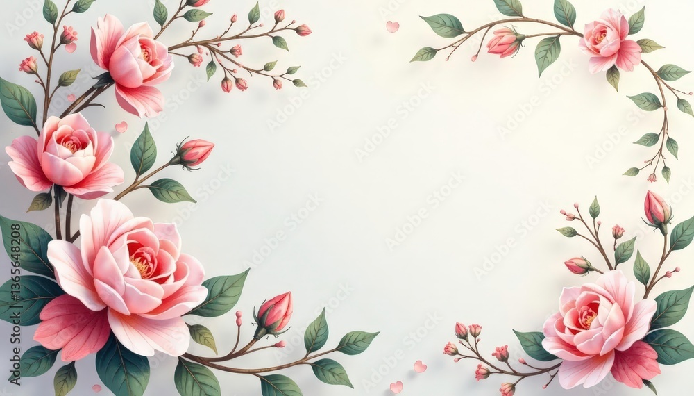 custom made wallpaper toronto digitalDelicate floral damask, soft pastel blooms & vines, floral, texture background