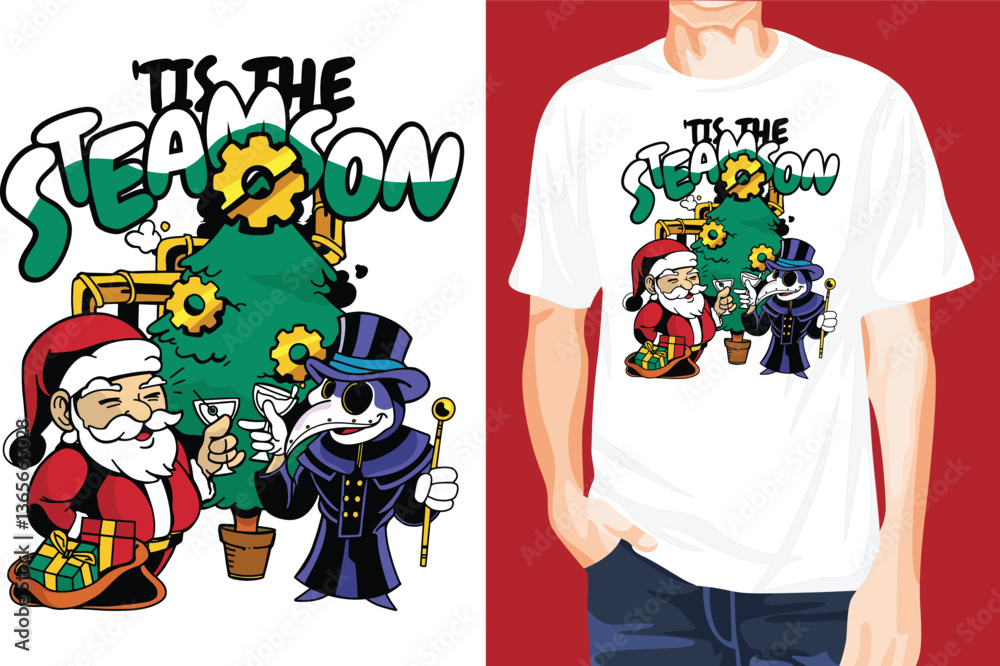 Steams on t-shirt design unique idea Steams on t-shirt design unique idea