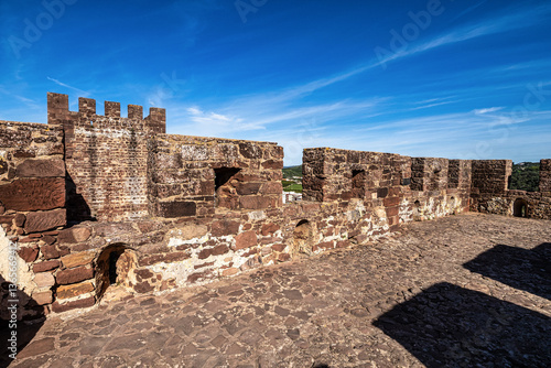 Obraz na płótnie Silves Castle in the South of Portugal in the Algarve region w salonie