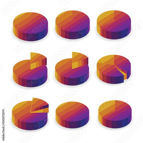 Experimental color icon portraying bold abstract elements with radiant blending in a stunning illustration