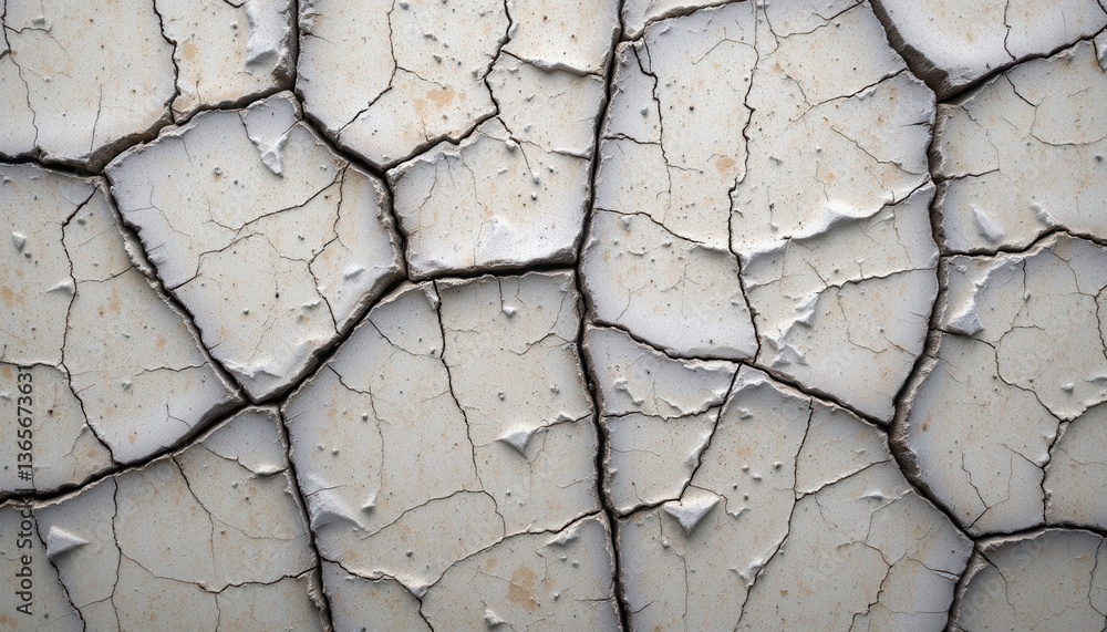Fototapeta premium Illustrate a cracked surface texture featuring deep fissures and weathering for a dramatic touch.