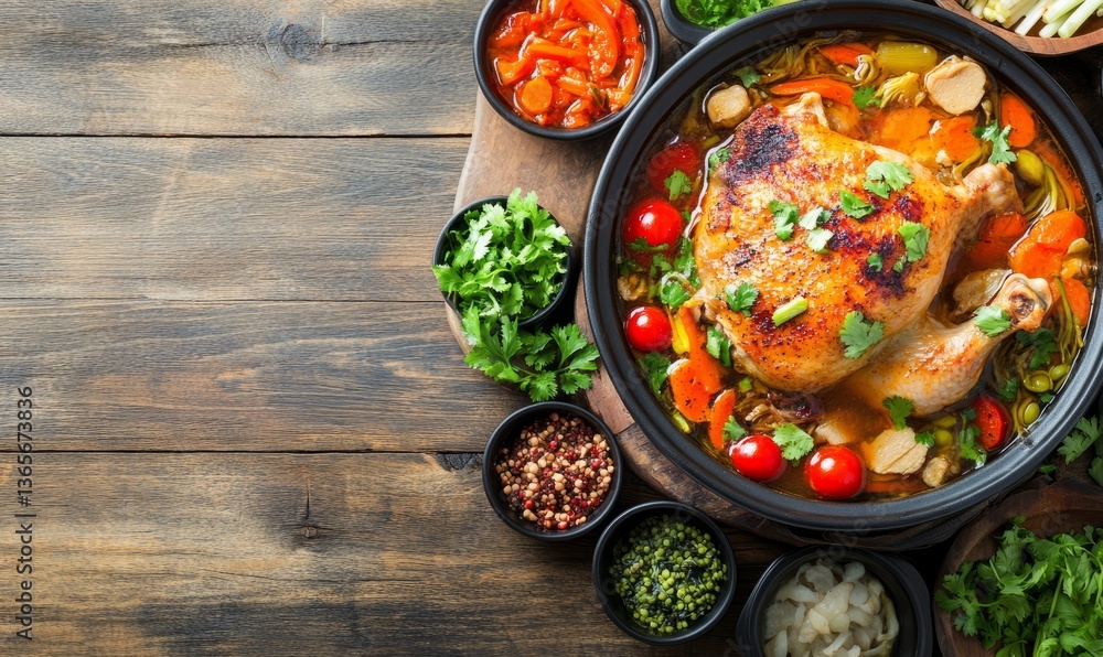 Roasted Chicken in Vegetable Broth: A Culinary Delight Roasted Chicken in Vegetable Broth: A Culinary Delight