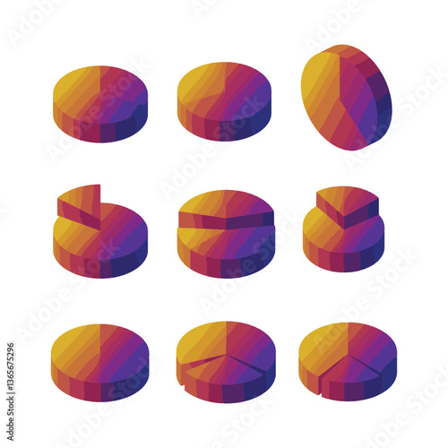 Creative visual graphic portraying dynamic abstract spheres in a bold modern illustration