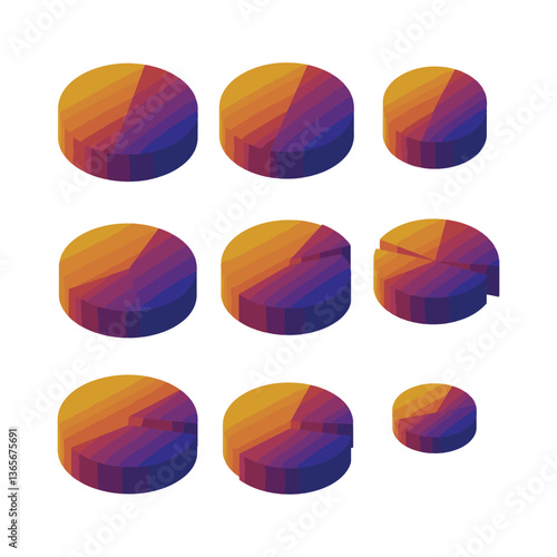 Stunning digital icon presenting colorful sphere formations in a surreal modern illustration