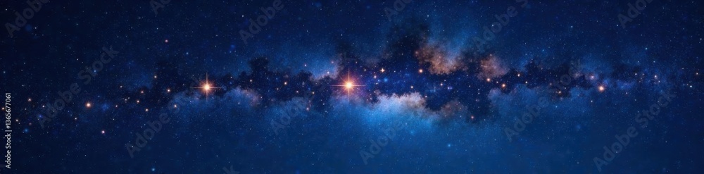 Sparkling stars on a dark canvas of night sky, galaxy, universe, celestial Sparkling stars on a dark canvas of night sky, galaxy, universe, celestial