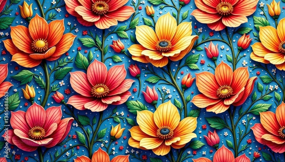 Intricate, flowing floral design, continuous pattern , bloom, abstract, background Intricate, flowing floral design, continuous pattern , bloom, abstract, background