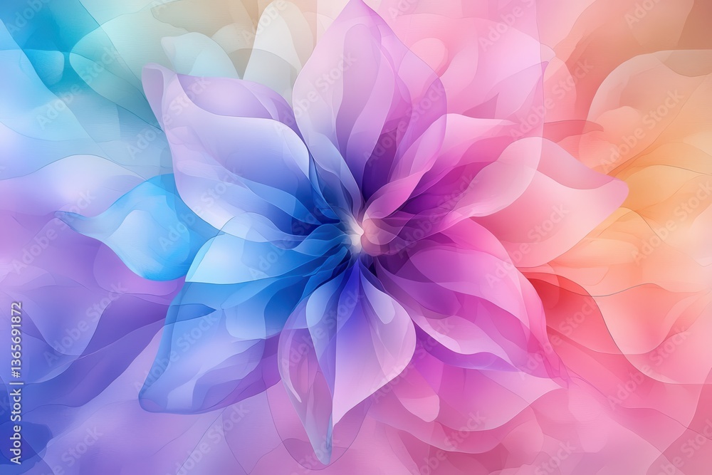 watercolor abstract fractal pattern watercolor abstract fractal pattern