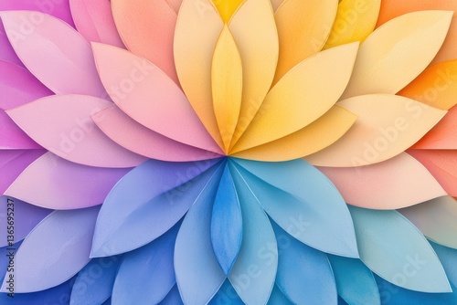 watercolor abstract kaleidoscope pattern