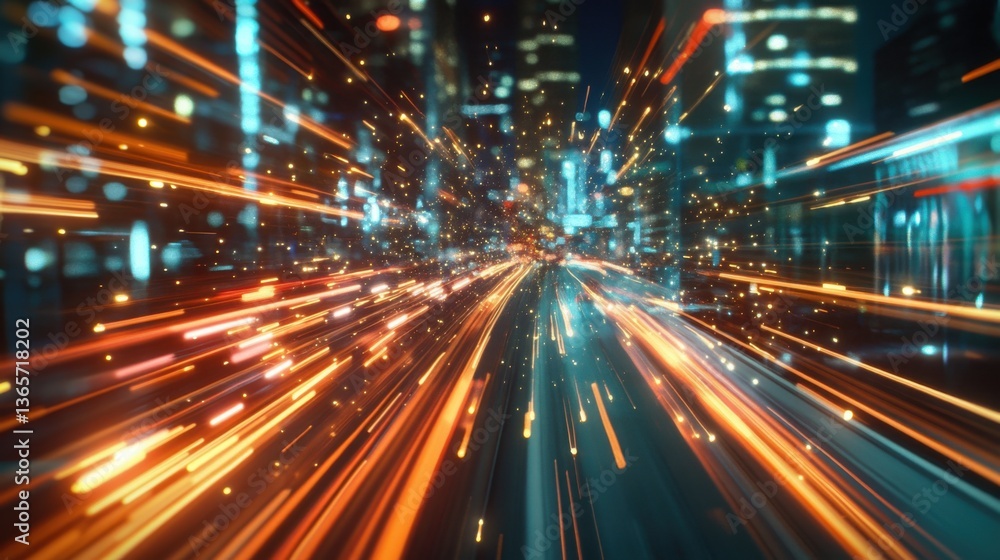 Microinteractions with light trails make the interface feel dynamic Microinteractions with light trails make the interface feel dynamic