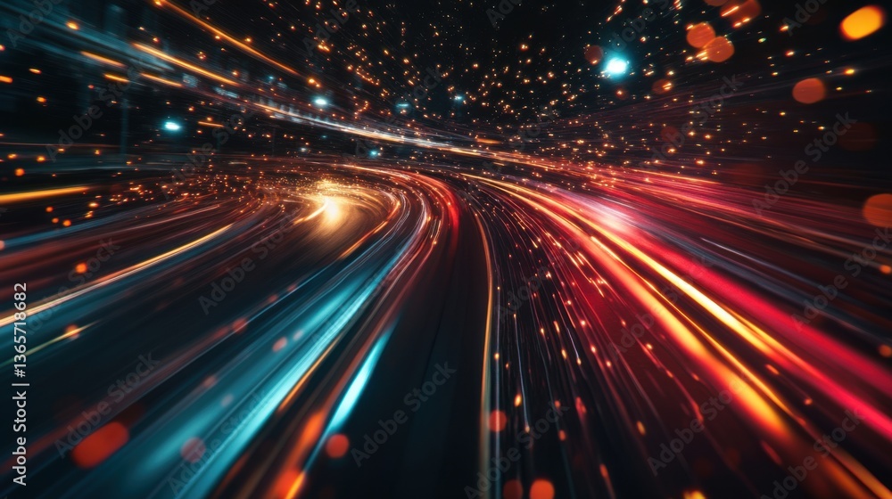 Microinteractions with light trails make the interface feel dynamic Microinteractions with light trails make the interface feel dynamic