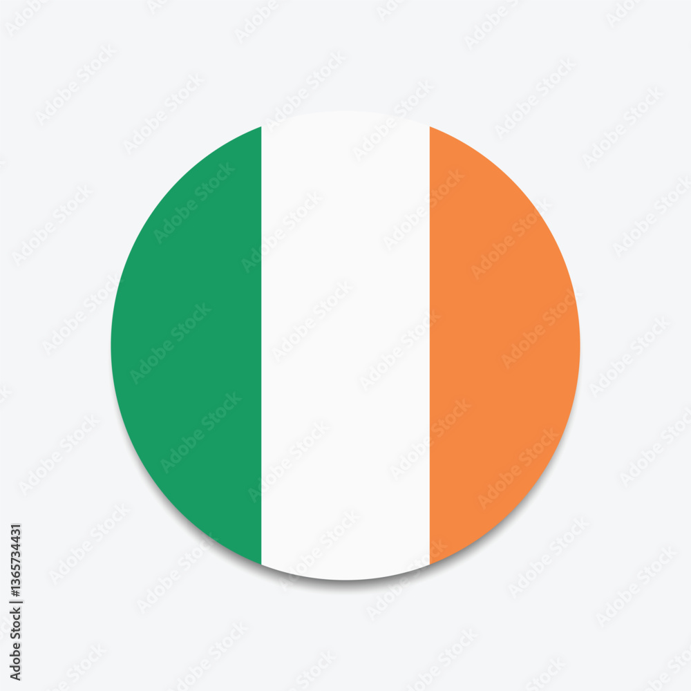 Ireland Flag Sphere Vector Ireland Flag Sphere Vector