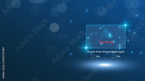 System alert, vulnerable computer network due to a cyberattack.  ideas like hacked data, illegal connections, compromised information, and cybersecurity holes.  malware, internet fraud, infections.