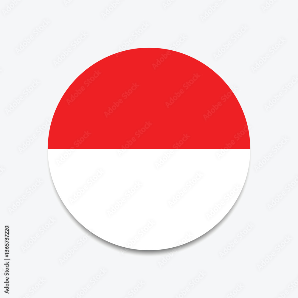 Indonesia Flag Sphere Vector Indonesia Flag Sphere Vector