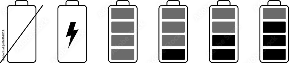 Battery life icon set, battery charge indicator. Battery charge level indicator. Charge battery Icon Set. Battery Charging And Power Level Symbol Collection. Battery life icon set, battery charge indicator. Battery charge level indicator. Charge battery Icon Set. Battery Charging And Power Level Symbol Collection.