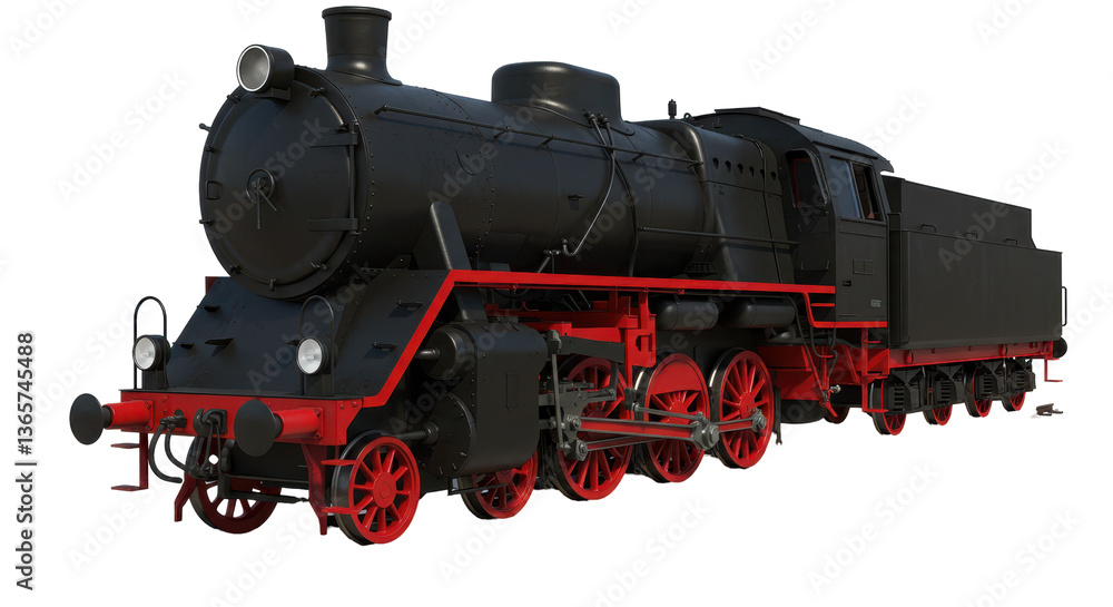 Isolated Steam Train Isolated Steam Train