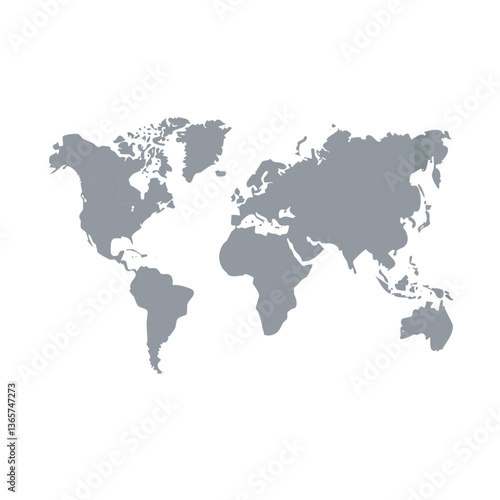 Obraz na płótnie world map vector illustration w salonie