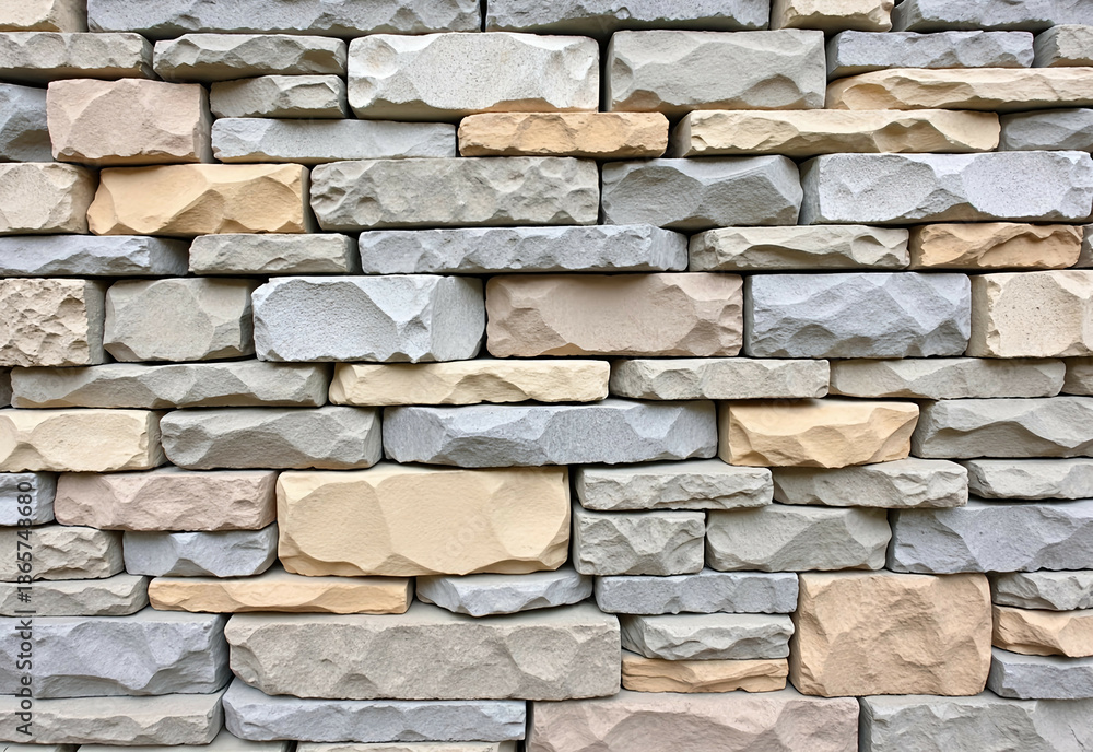 Fototapeta premium Natural Rustic Stone Wall Cladding Textures