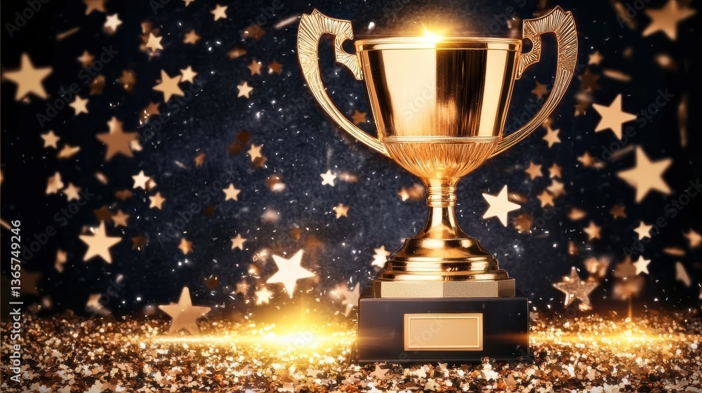 Celebration event award ceremony trophy display festive environment close-up view success concept Celebration event award ceremony trophy display festive environment close-up view success concept