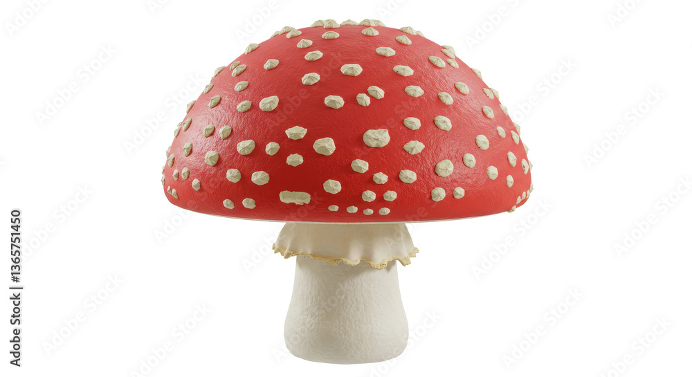 Obraz premium Isolated Fly Agaric Mushroom