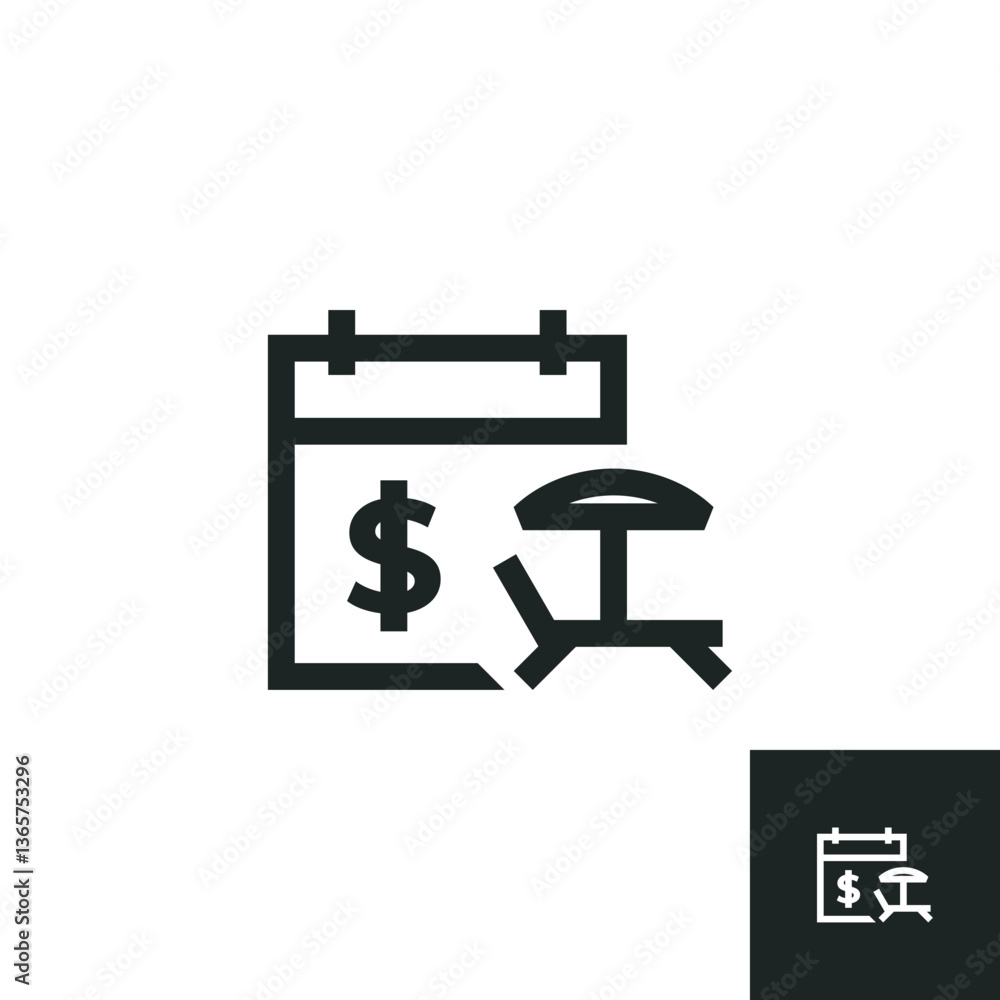 Annual Leave icon isolated on white background. Vector illustrations are made with vector-based software. Annual Leave icon isolated on white background. Vector illustrations are made with vector-based software.