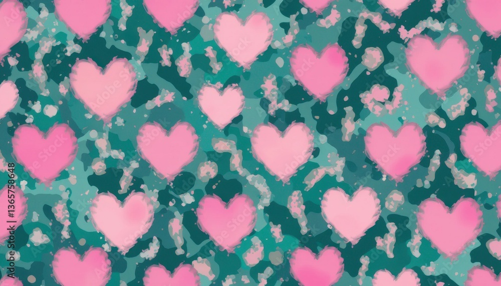 Love concept colorful heart digital design Love concept colorful heart digital design