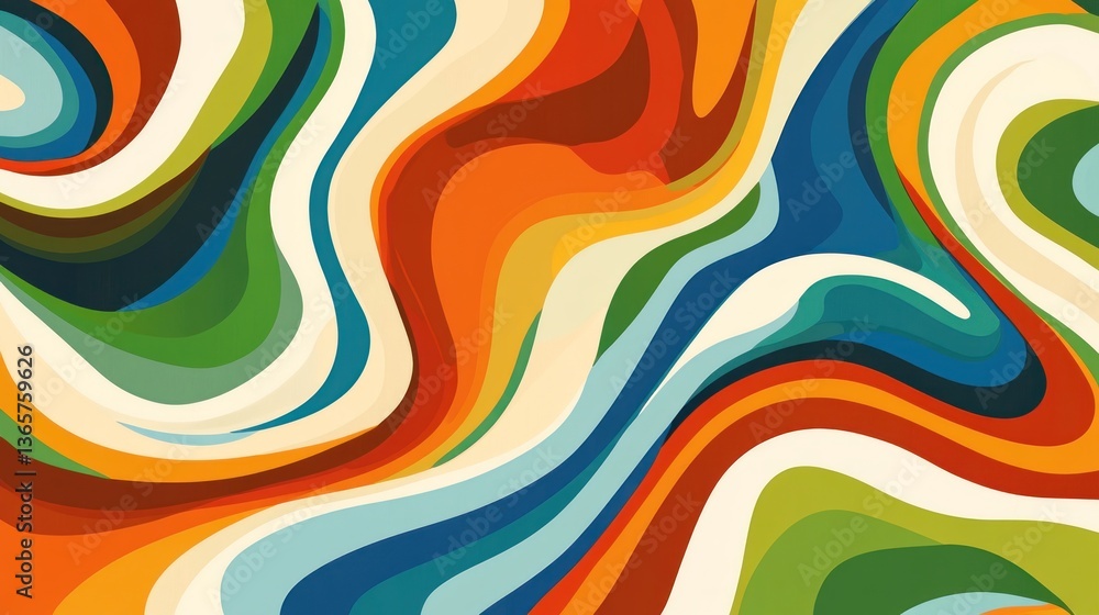 Abstract vibrant fluid wavy colorful background. Abstract vibrant fluid wavy colorful background.