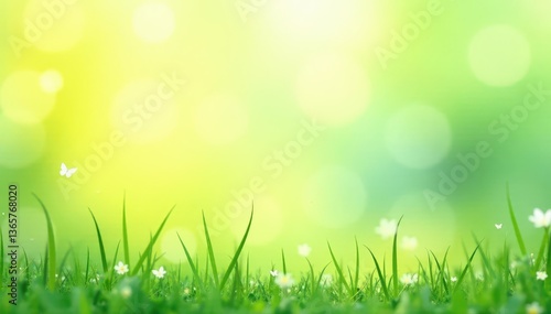 Soft blend of yellow & green watercolor, spring theme, leaves, nature, festive