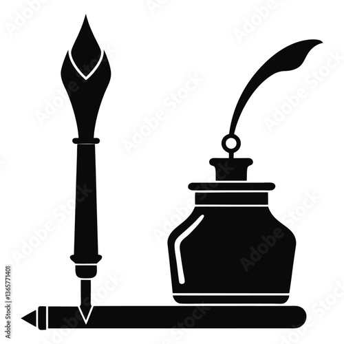 old fashioned ink pen