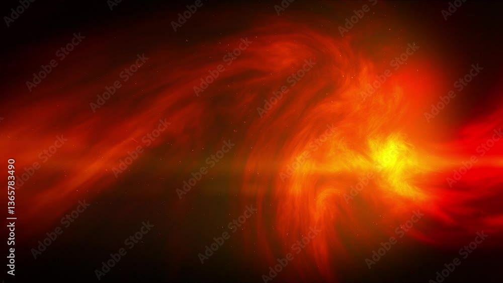 Twirls Yellow Fractals Deep Cosmos Loop Background Twirls Yellow Fractals Deep Cosmos Loop Background