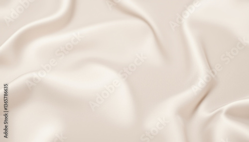Soft, smooth, and elegant fabric texture in light nude color, creating serene and calming atmosphere. gentle waves and folds evoke sense of luxury and comfort