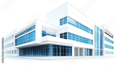 Wallpaper Mural Modern office building, city, glass facade, architectural design, business Torontodigital.ca