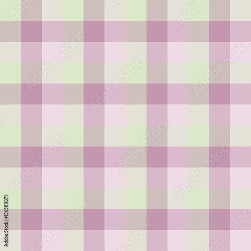 Seamless checkered pattern  pastel colors, purple, pink,  green.  Ideal for  gifts, fabric, textile,  gift paper, packaging, background, addition