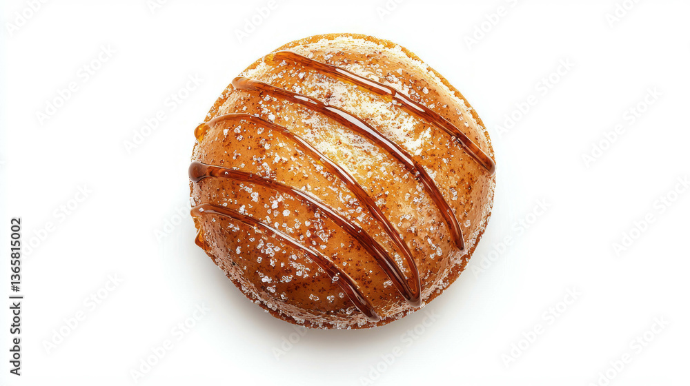 custom made wallpaper toronto digitalDelicious brown sugar and butter glazed pastry on white background