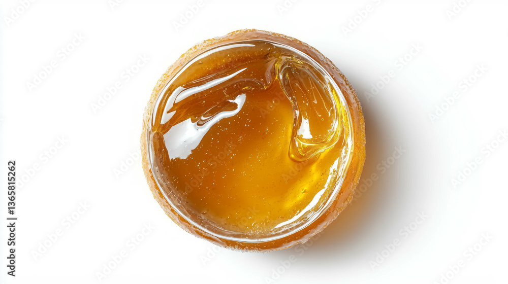 Brown sugar and honey glaze top view - culinary ingredient for sweet recipes Brown sugar and honey glaze top view - culinary ingredient for sweet recipes