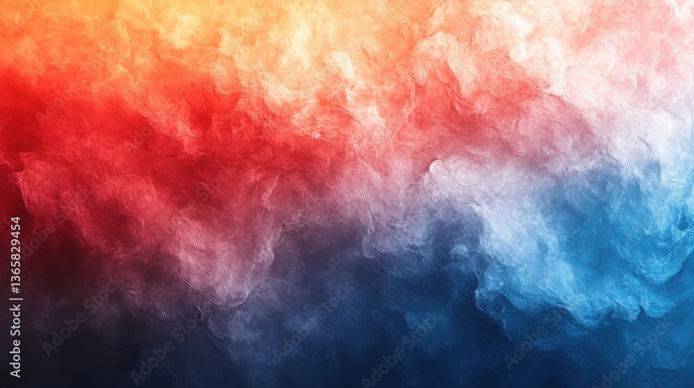 Obraz premium Abstract Colorful Smoke Background in Red and Blue Tones