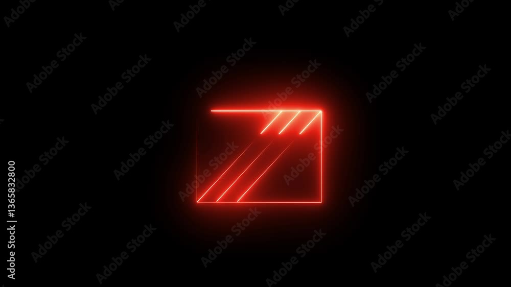abstraction neon Lines moving up down screen on black background. Abstract neon lights animated abstraction neon Lines moving up down screen on black background. Abstract neon lights animated