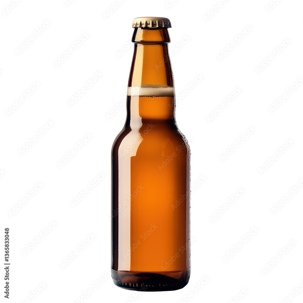 Amber Beer Bottle, Studio Shot, Empty, Product Mockup Amber Beer Bottle, Studio Shot, Empty, Product Mockup