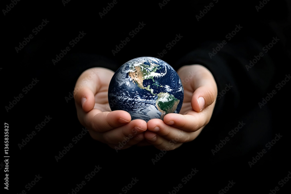 hands holding earth hands holding earth