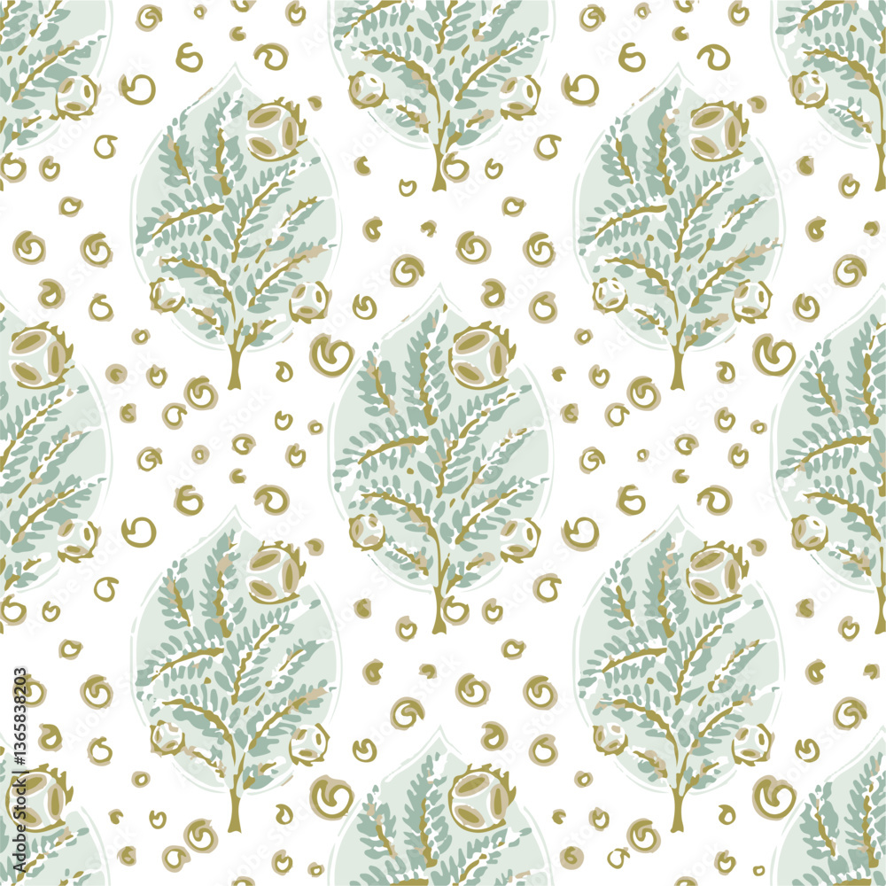 Fototapeta premium Big flower,Seamless watercolor floral pattern, Flowers patterns. Seamless floral backdrop, floral seamless pattern,
