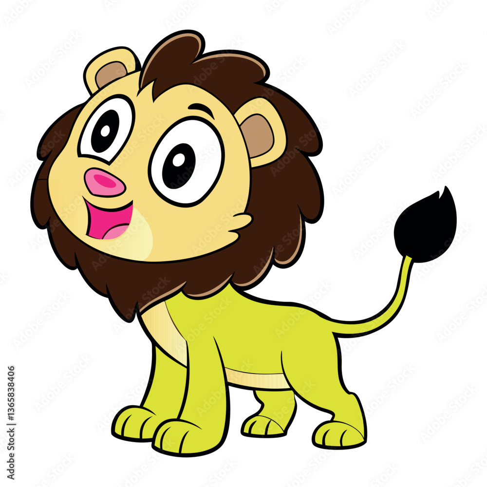 Obraz premium Baby cartoon lion design