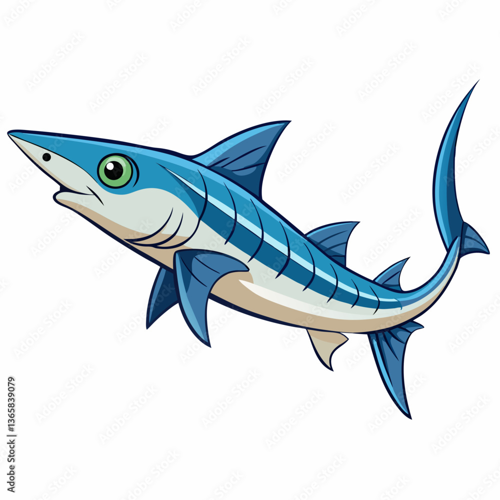 Fototapeta premium Remora Fish Vector | High-Quality Digital Illustration for Creative Projects