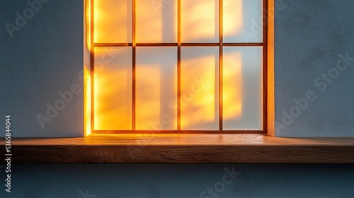 Wallpaper Mural Warm Sunset through Japanese Shoji Window Torontodigital.ca