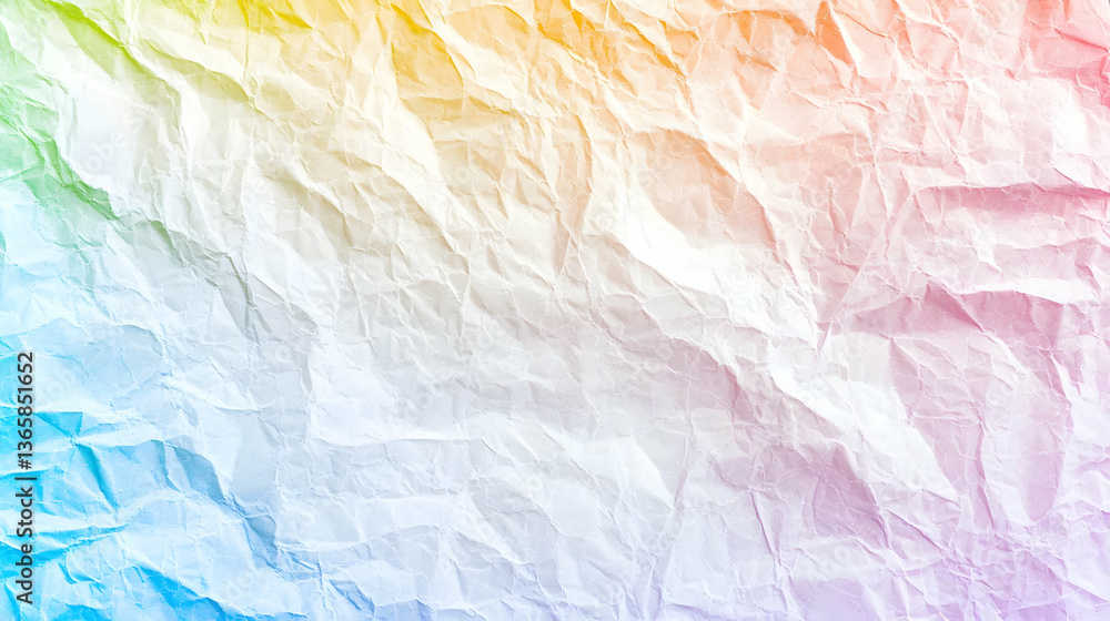 Obraz premium Colorful Crumpled Paper Texture Background