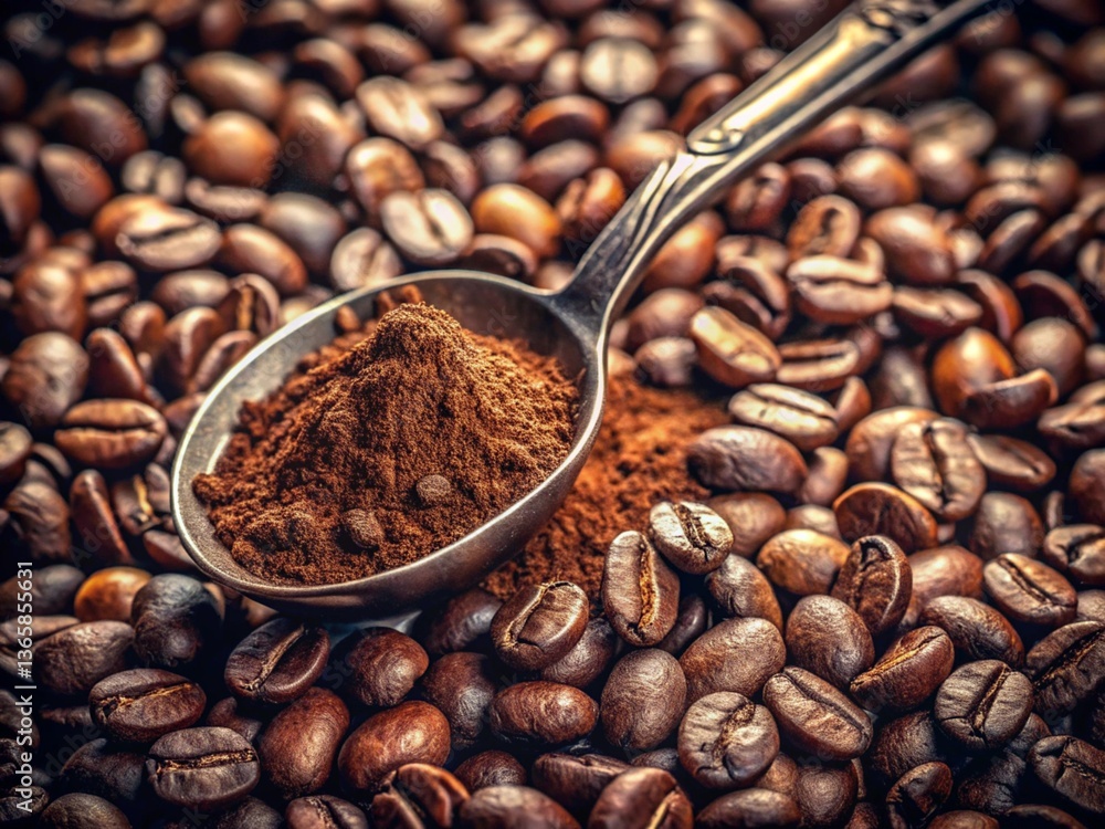 Fototapeta premium Ingredients for making coffee generative ai