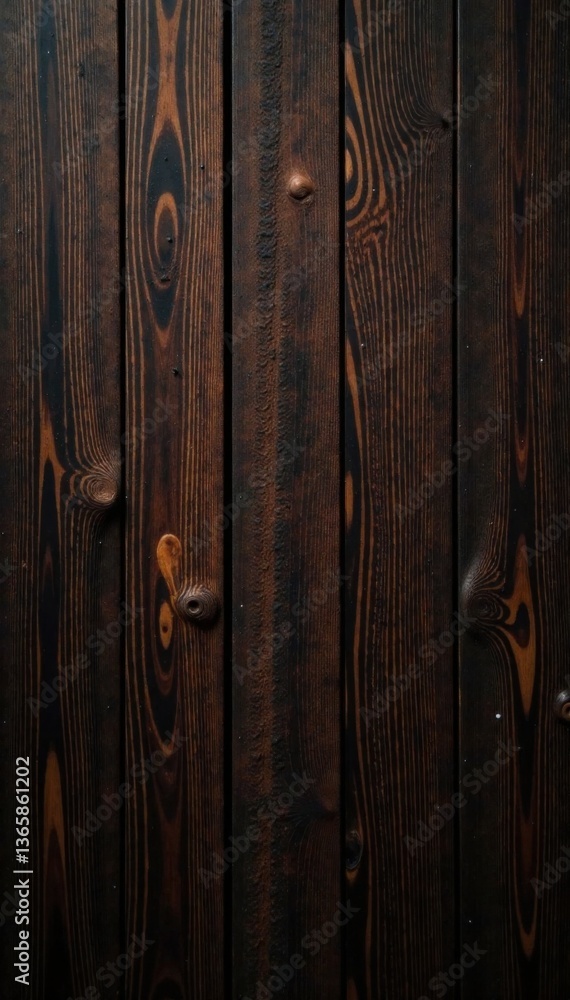 Fototapeta premium rich dark wood background with subtle grain pattern, interior design, wood background, grain pattern