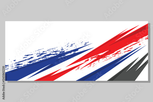 car livery graphic vector. abstract grunge background design for vehicle vinyl wrap and car branding in orang and navy color