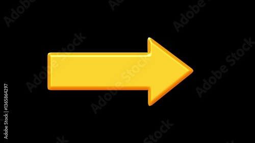 yellow arrow sign
3d Right Arrow Animation - Directional Navigation UI Motion Graphic