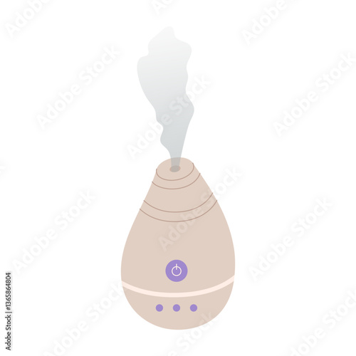 Electric aroma diffuser. Relax time, aromatherapy. Air diffuser. Device for humidifying. Purifier microclimate.