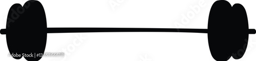 Fitness Barbell Silhouette for Health and Workout